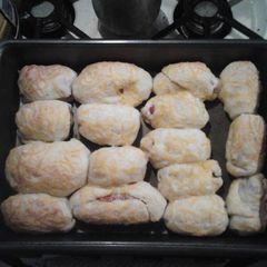 A picture of Easy cheesy pigs in a blanket.