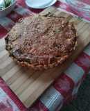 Quiche de salmón, ricota casera y acelga