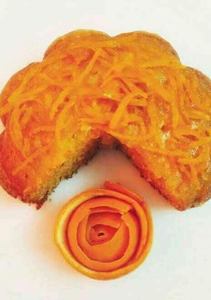 A picture of Eggless Orange Cake.