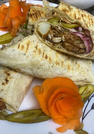 A picture of Chicken Shawarma with Irresistible Marinade and Flavor.