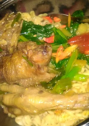 Foto resep Mie ayam ceker bumbu kuning