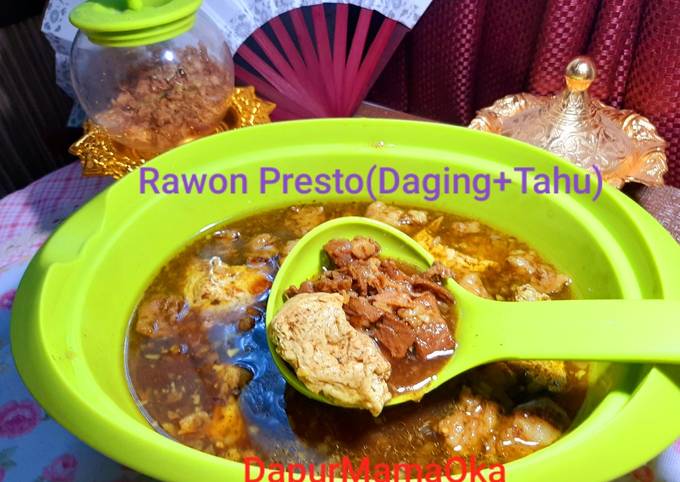 Rawon Presto(Daging Sapi+Tahu)