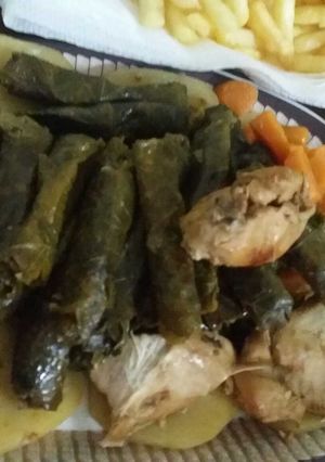 صورة لوصفة طريقة عمل ورق عنب بالزيت