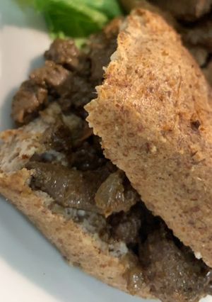 صورة لوصفة ساندويتش كبدة 😋 كيتو