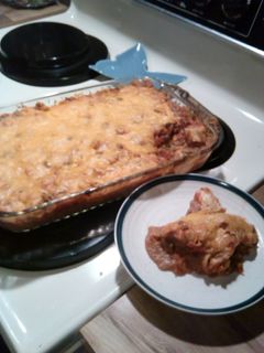 A picture of Burrito Casserole.