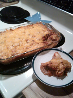 A picture of Burrito Casserole.
