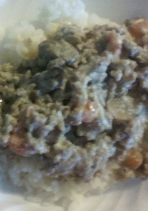 A picture of Turkey stroginoff.