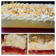 A picture of Ray's' Jello Cake.