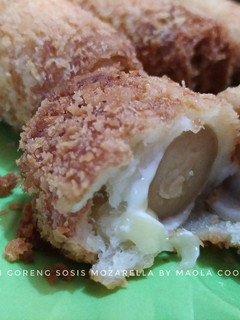 Foto resep Roti Goreng Sosis Mozarella lumer