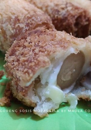 Foto resep Roti Goreng Sosis Mozarella lumer
