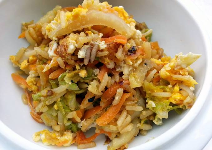 Recipe of Super Quick Homemade Cabbage And Egg Fried Rice