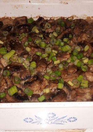 A picture of Roasted Mushroom Rice.