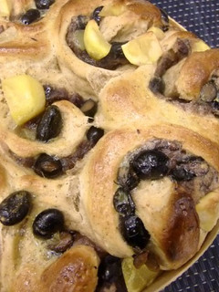 A picture of ~Big Sweet Bean Paste Bread with Black Beans & Kinako~.