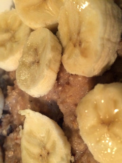 A picture of Banana Bread Inspired Oatmeal.