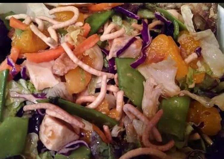 Step-by-Step Guide to Make Super Quick Homemade Oriental Salad with Chicken