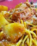 Tallarín de pollo