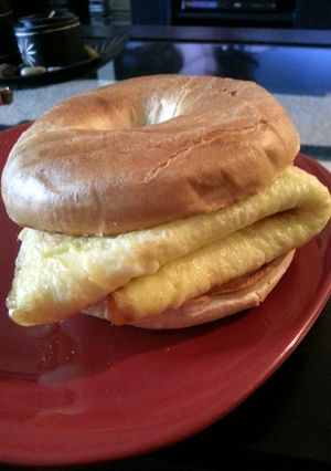 A picture of Better Then Timhortons.. Breakfast Bagle.