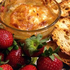 A picture of Wrapped Brie with mixed berries and nuts (Brie en Croûte).