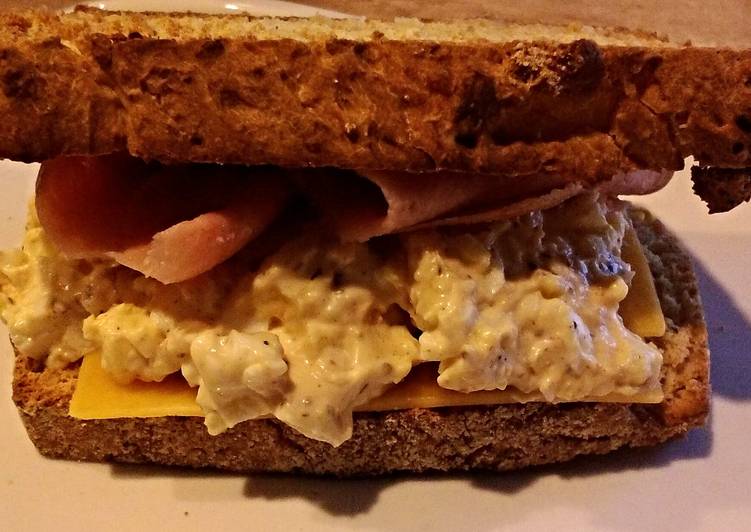 Recipe of Appetizing Ham And Cheese Egg Salad Sandwich