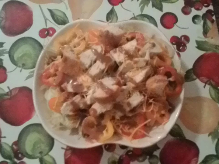 Simple Way Make Recipe Raspberry Margarita Chicken Salad with Garlic Parmesan Croutons that is Delicious, Perfect}