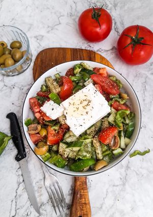 Une photo de Salade grecque