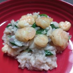 A picture of Lemony Shrimp Risotto.