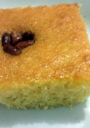 A picture of Semolina cake.