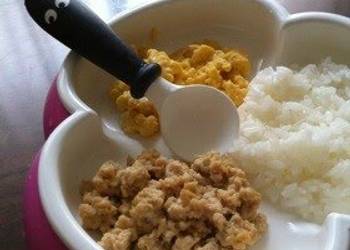Easiest Way to Cook Yummy NonOil Fluffy Soboro for Babies