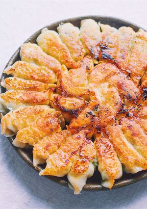 A picture of Easy Authentic Juicy Gyoza.