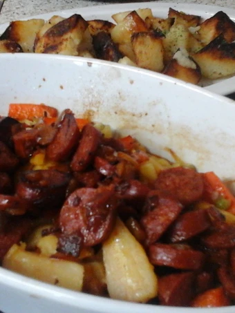 Recipe My Chorizo and Veg Bake with Little Potato Crispies 😋 the Can Spoil the Tongue Perfect