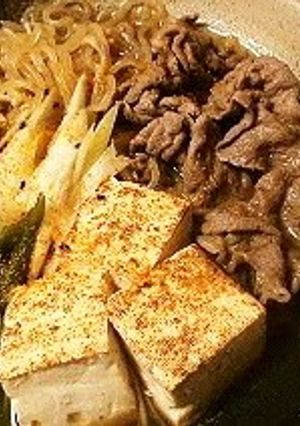 A picture of My Family's Sukiyaki-style Meat and Tofu.