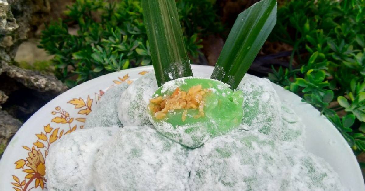 Resep Mochi Pandan Isi Kacang Tanah Oleh Yuyun Kristia Cookpad