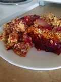 Croustade pommes framboises sans farine
