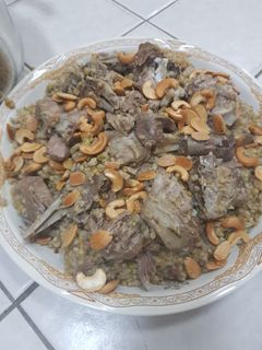 صورة لوصفة فريكة باللحم