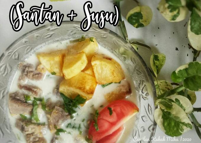 Soto Betawi (santan + susu)