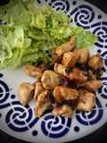 Pollo con pasas al Moscatel