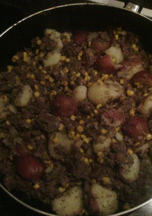 A picture of MOMS POOR MANS SHEPARD PIE.