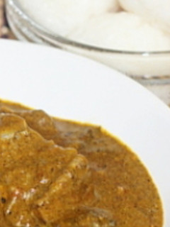 A picture of Tuwo shikafa and kuka soup.