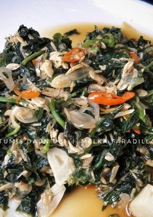 Foto resep Tumis Daun Ubi (Daun Singkong)