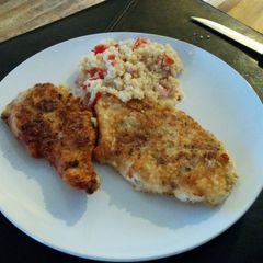 A picture of Lemon and Garlic Chicken With Spiced Spinach.