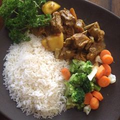 A picture of Curry Goat.