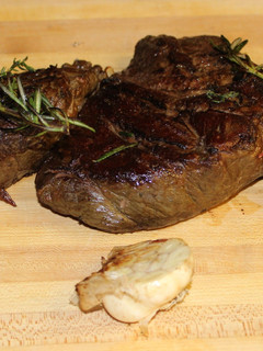 A picture of 72 Hour Short Ribs with Potato Rosti and Port Wine Sauce.