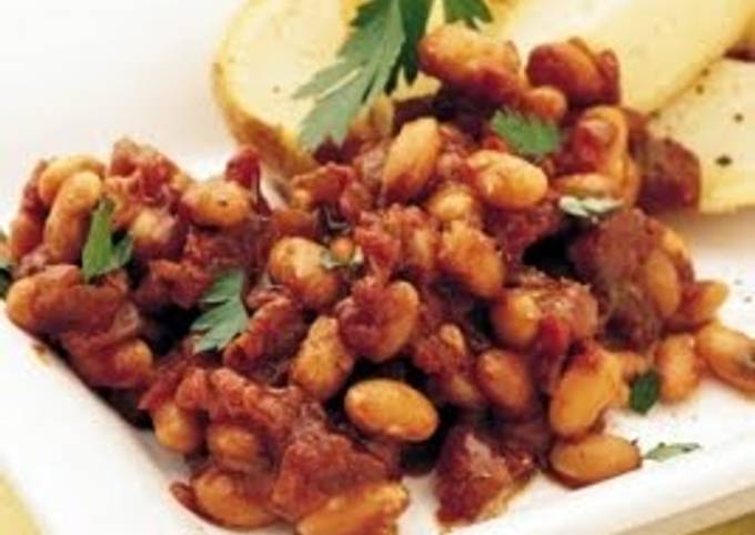 Steps to Make Jamie Oliver Grand&#39;Ma Martha Home Baked Beans