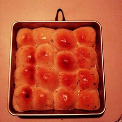 A picture of Bread Machine Recipe for Cheese Stuffed Garlic Rolls.