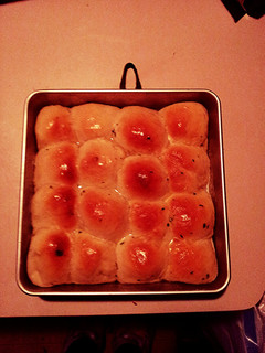 A picture of Bread Machine Recipe for Cheese Stuffed Garlic Rolls.