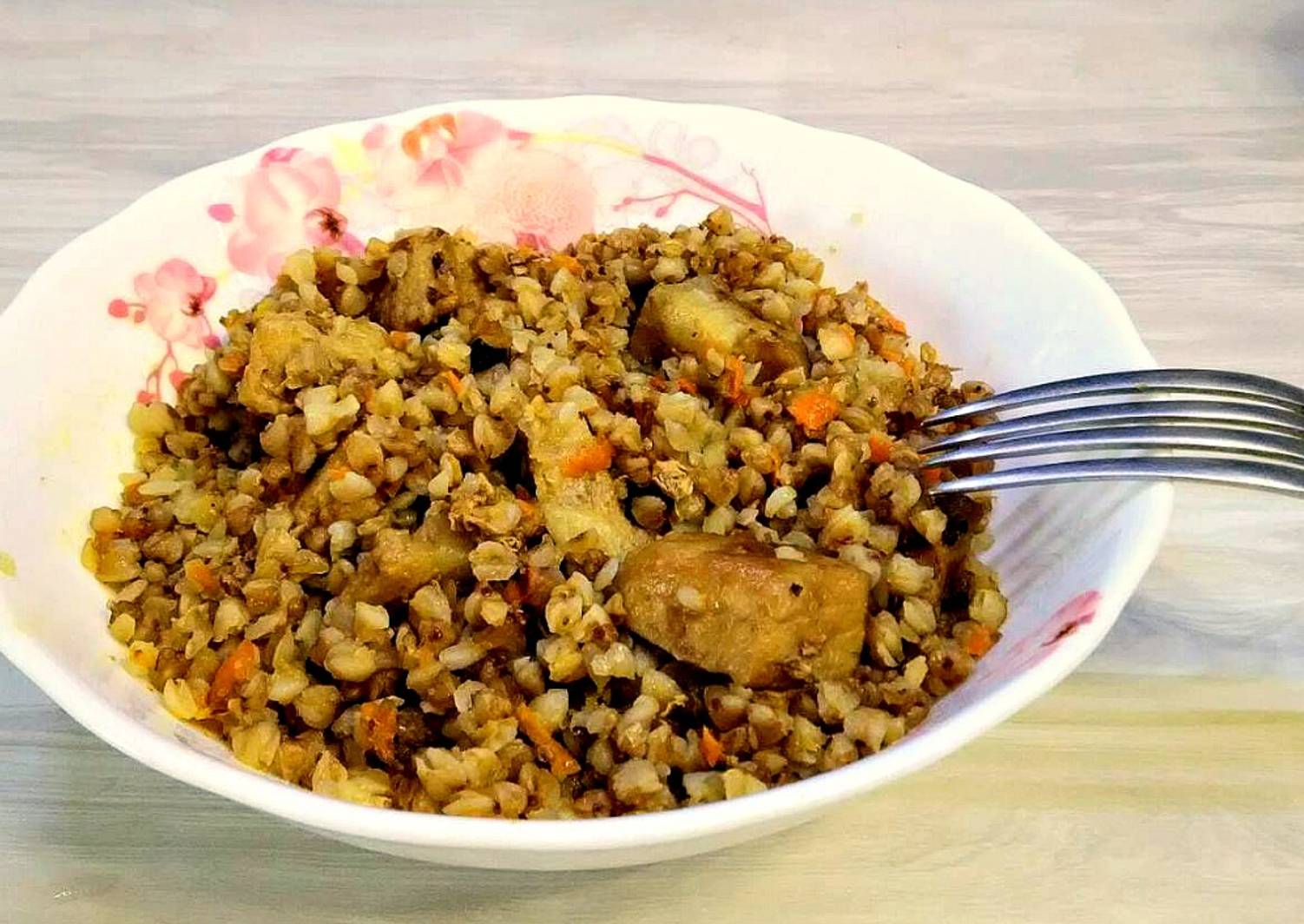 Плов с рисом и гречкой. Плов с рисом и гречкой