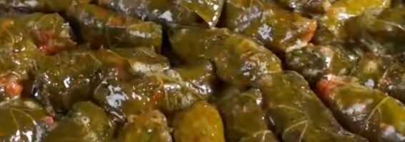 ورق عنب ذايب على الطريقه التركيه