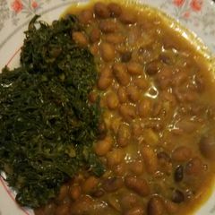 A picture of Beans in coconut milk.