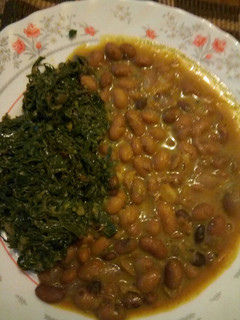 A picture of Beans in coconut milk.