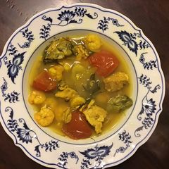 California Farm Half Hour Bouillabaise Soup A picture of California Farm Half Hour Bouillabaise Soup.